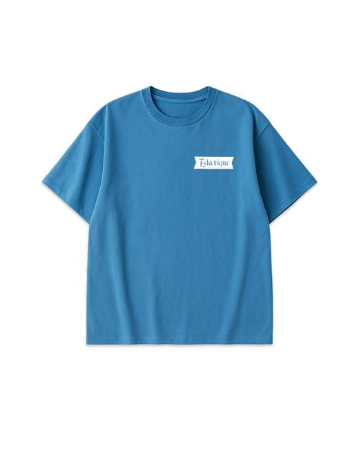 Éclectique Blue Carolina Date Night T-Shirt for men