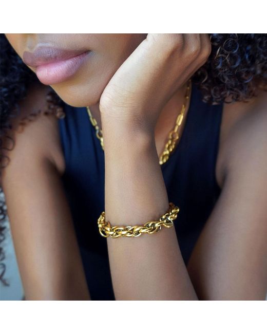 A Weathered Penny Metallic Knot Bracelet