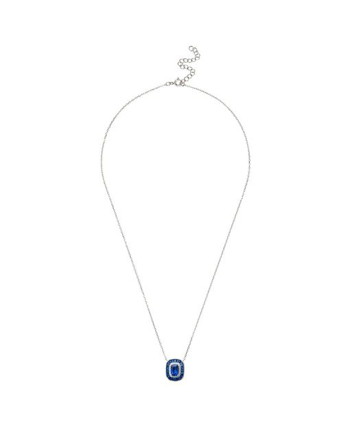 Latelita London Blue Great Gatsby Pendant Necklace Sapphire