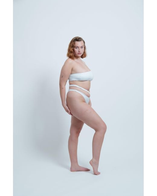 Haus of Mclees White Ace Bikini Set