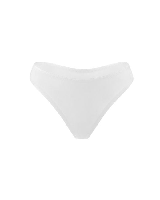Daily Underwear White Microfiber String Panties