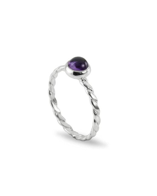 The Jewellery Store London Metallic February Birthstone Ring