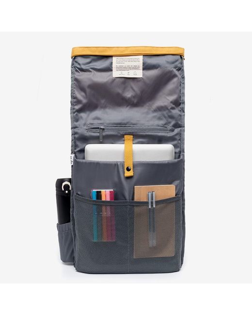 Lefrik Orange Roll Backpack Mustard