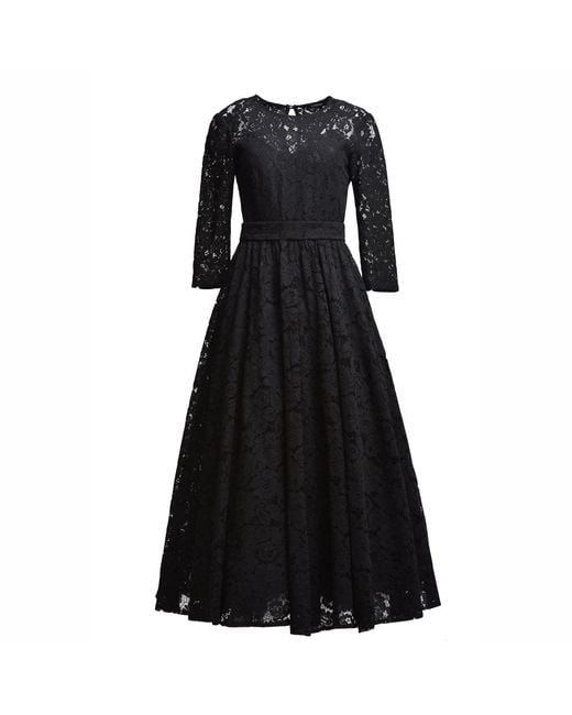 MATSOUR'I Black Lace Dress Viktoria