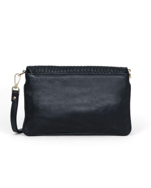Hides Leather Co. Black Minimalist Leather Crossbody Travel Pouch