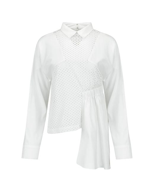Boutique Kaotique White Non Symmetrical Top
