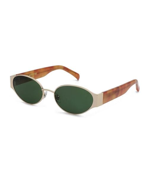 A.Kjærbede Green Bella Sunglasses Burnt Amber