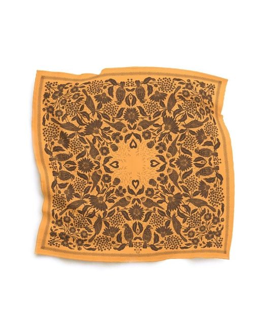 Silk&Soul Metallic Bird Scarf