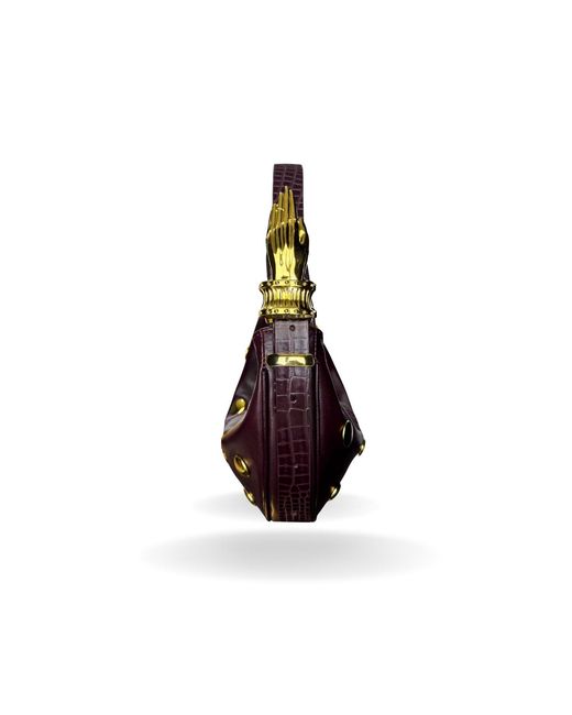Indigolush Red Mini Hobo Studded Gilded Lure Cherry