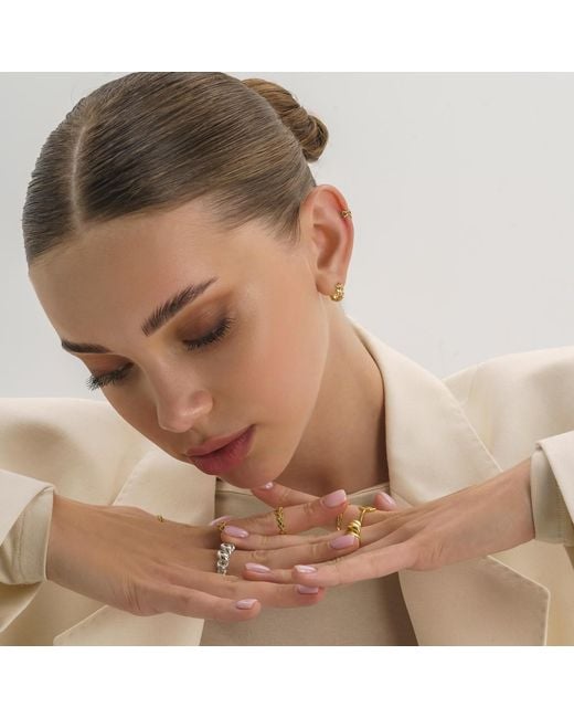 Elk & Bloom Metallic Promise Link Stacking Ring