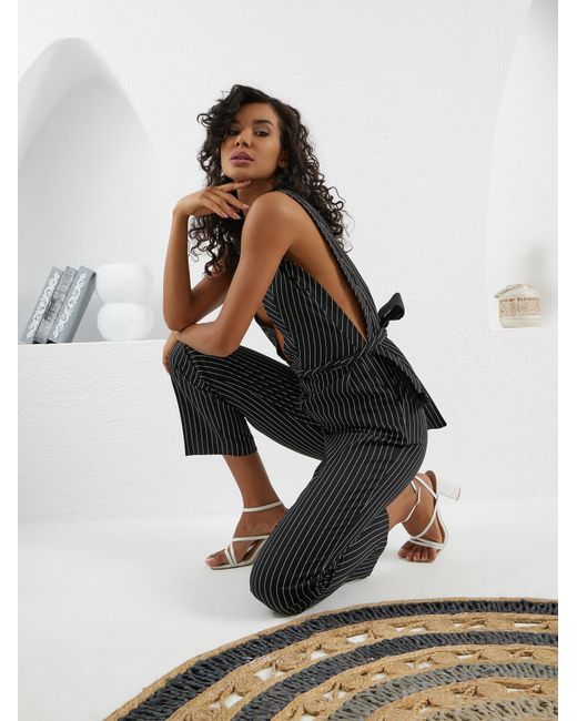 Lumina Eligma Black The Star Overall Jumpsuit