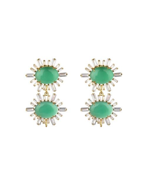 Bounkit Green Ann Margaret Earrings