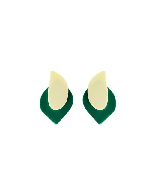Gissa Bicalho Green Earring Short Organic E