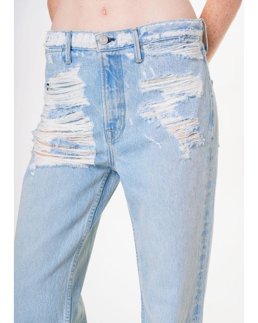 NOEND Blue Alison High Rise Wide Leg