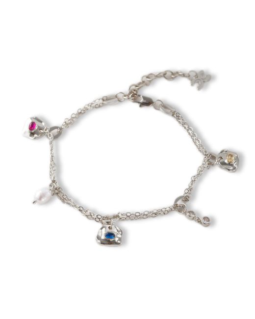 Classicharms Metallic Iris Gemstone Charm Anklet