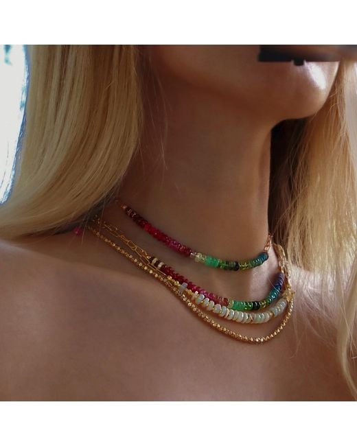 Mineralgems•Studio Blue Choker With Chain