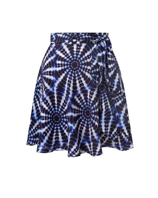 Sanctumum Blue Santorini Mini Skirt