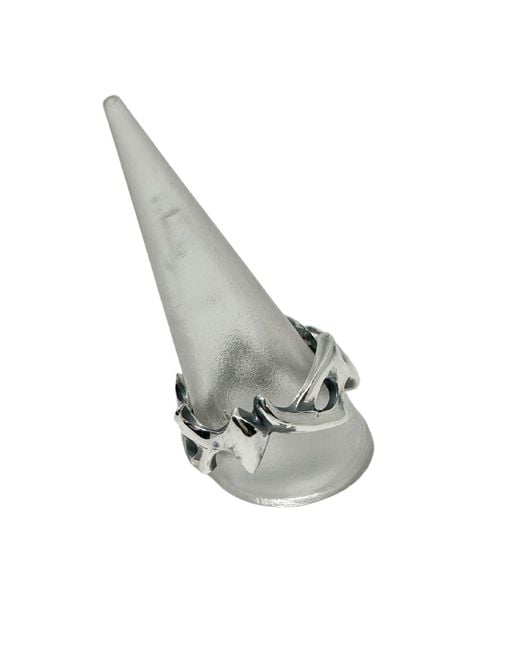 Tg-Jewellery by Tamara Gervasio Green Spike Ring – Sterling, Lost Wax Carving for men