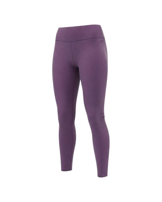 Brasini Swimwear Purple High Waisted Leggings Above Ankle Length