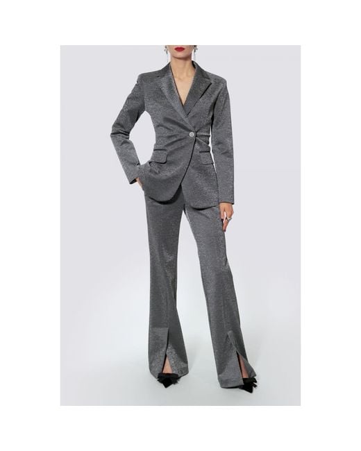 AGGI by HALEWSKI Gray Jodie Flash Flared Pants