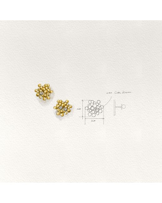 Martina Rozenberg Smira Jewelry White Orbit Earrings