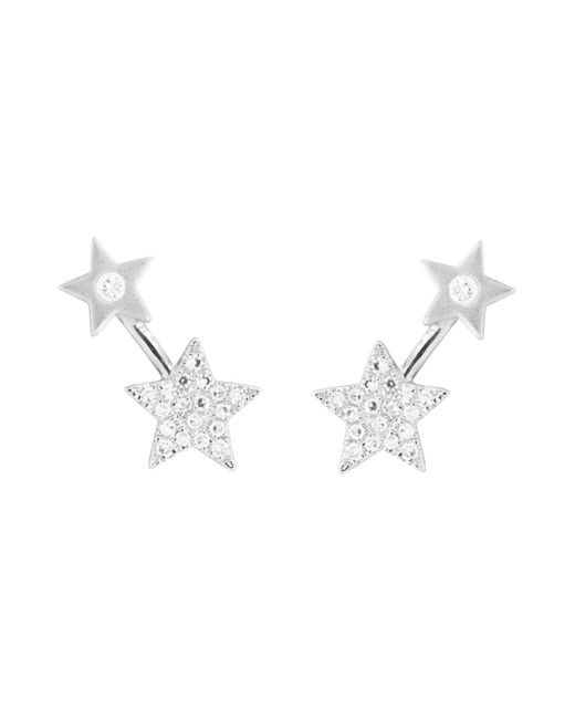 KAMARIA Metallic Double Star Diamond Studs