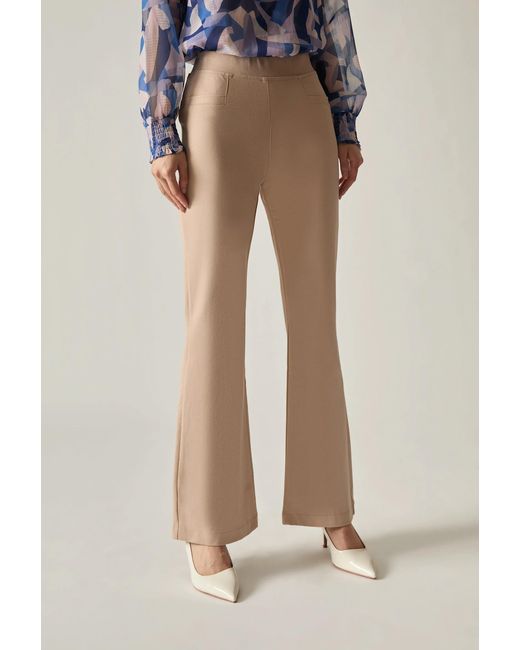 James Lakeland Natural Neutrals Bootleg Trousers