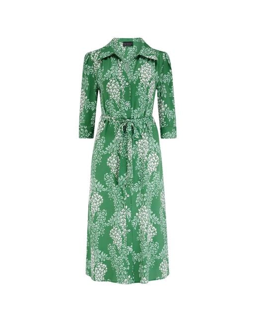 Pretty Eccentric Green Vera Shirt Dress