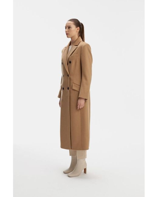 InAvati Natural Classy Wool Camel Coat