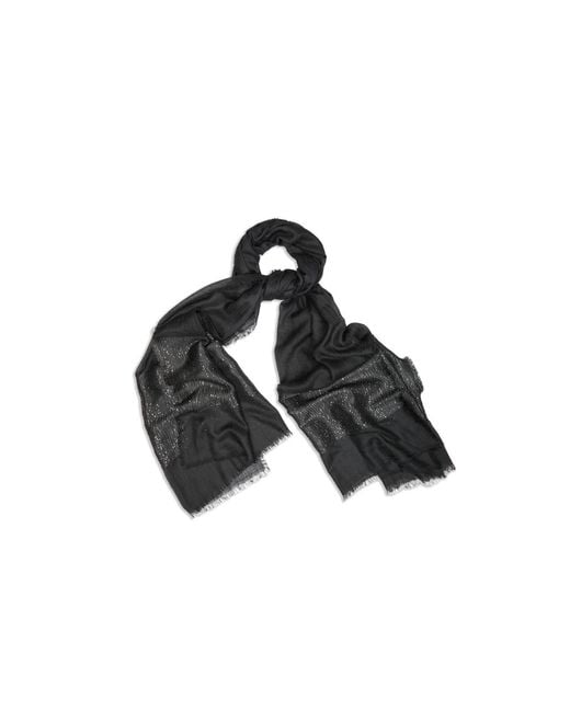 Saachi Gray Sequin Oversized Scarf