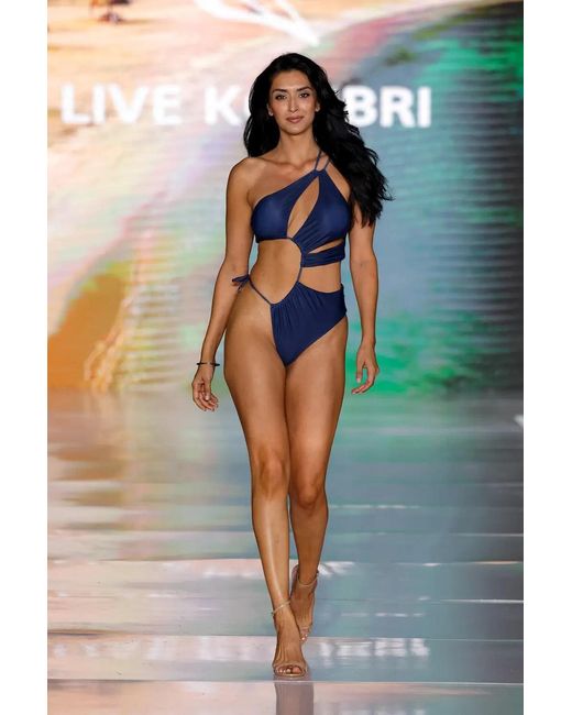 Live Kolibri Blue Cut-Out One-Piece