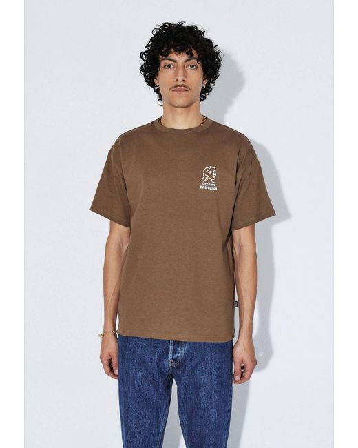 Dr. Denim Brown Trooper Tee for men