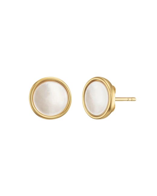 Unaloe Metallic Stud Earrings