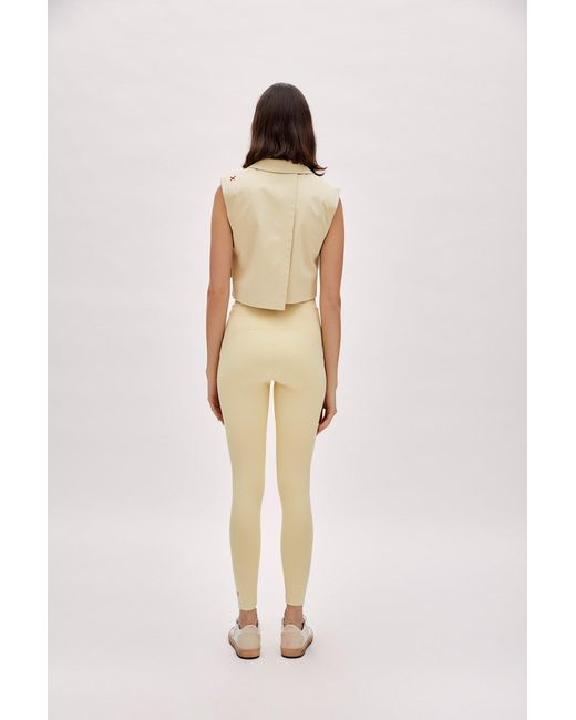 Pcfg Natural Neutrals Woven Crop Vest