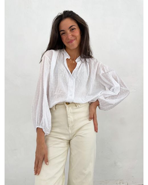 Mind Traveler White Blusa Julia Blanca