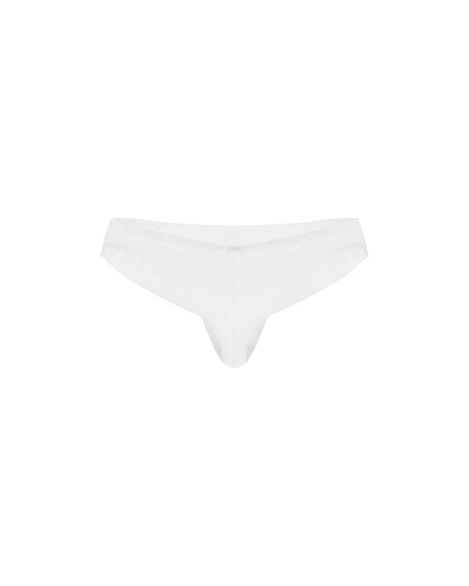 Zhilyova White Unnamed Thong