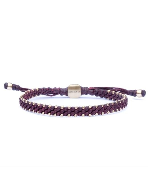 Harbour Uk Purple Urban Bronze Rope Bracelet for men