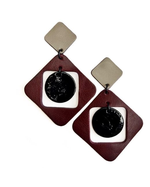 WAIWAI Multicolor Pivot Statement Earrings