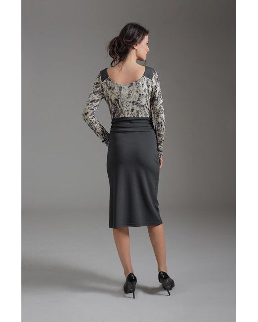 Conquista Black Long Sleeve Dress