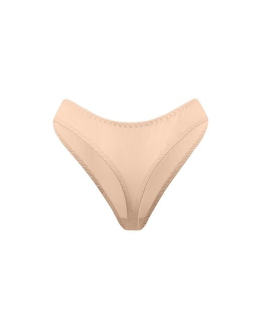 Daily Underwear Natural Neutrals Microfiber String Panties Nude