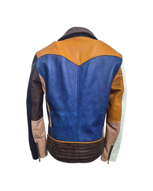 Zasta Studio Blue Artifact Theory Biker Leather Jacket C