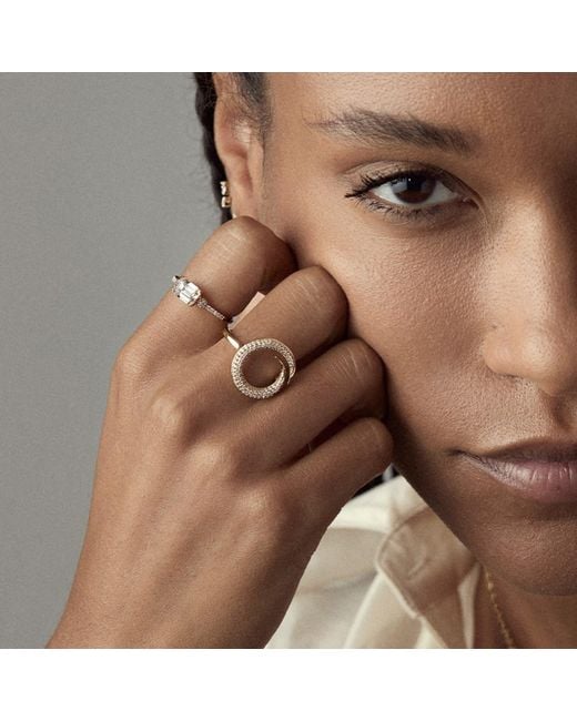 Dinny Hall Metallic Toro Lab-Created Diamond Pave Ring
