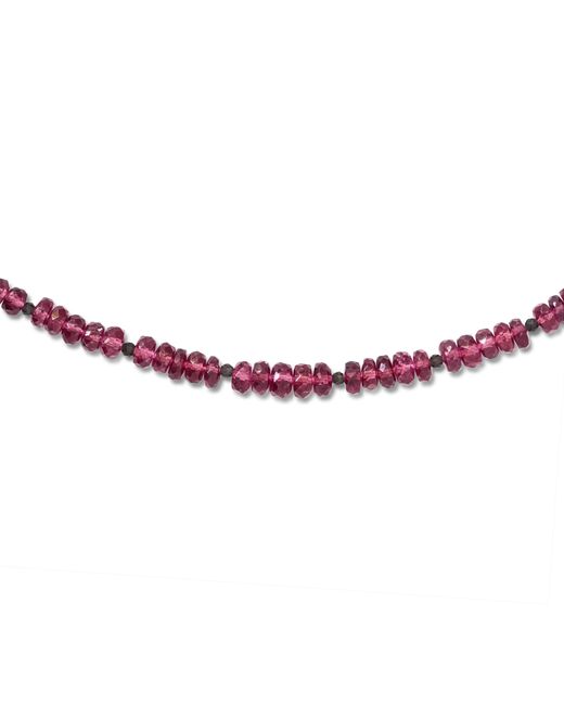 Bombyx House Metallic Birthstone January Garnet Necklace