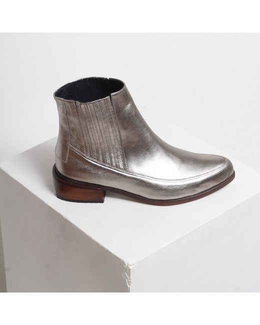 Mafalda Metallic Cordelia Ankle Boots