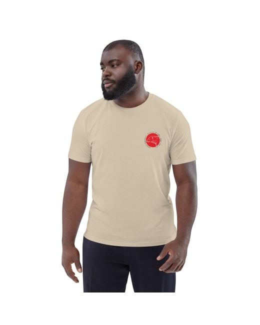 Anchor and Crew Natural Neutrals Desert Dust Think Ocean Six Japan Gurafiku Organic Cotton T-Shirt for men