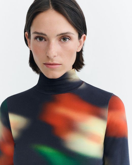 Thinking Mu Red Ellen Top Bloom