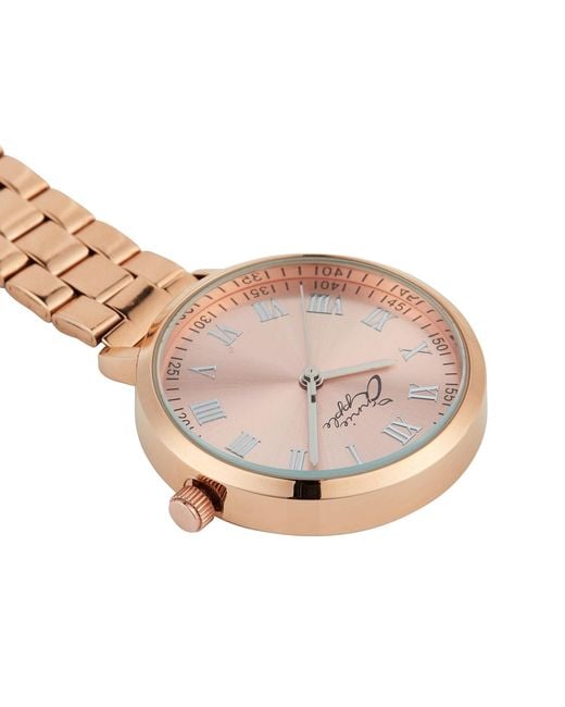 Bermuda Watch Company Metallic Annie Apple Meraki Rose Link Nurse Fob Watch