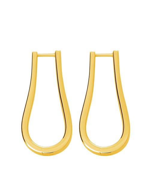 Lucy Quartermaine Metallic Petal Hoops Extra Large