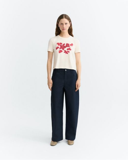 Thinking Mu Pink Garden Zowie T-Shirt