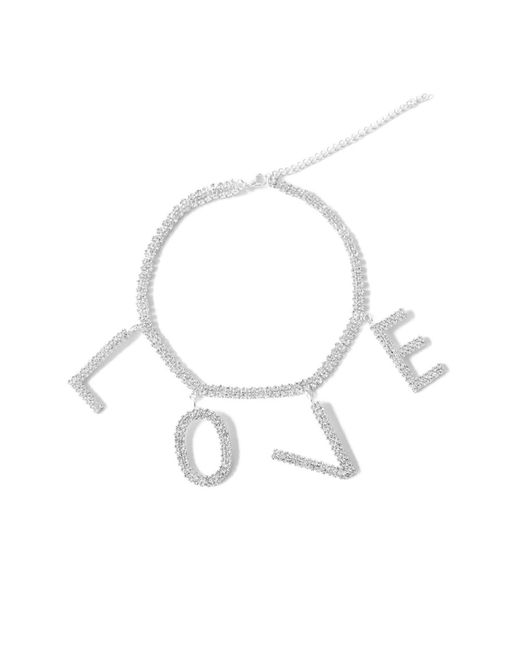 Maison De Gala White Love Choker